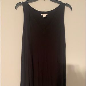 Black sz Medium tank style swing dress. Heavy weight cotton.